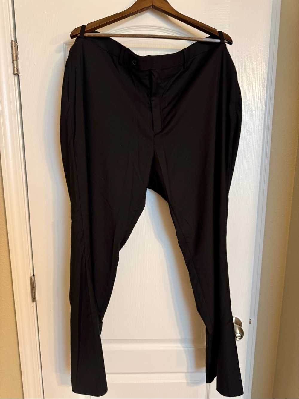 Calvin Klein Men's Black Dress Pants - Tailored Front